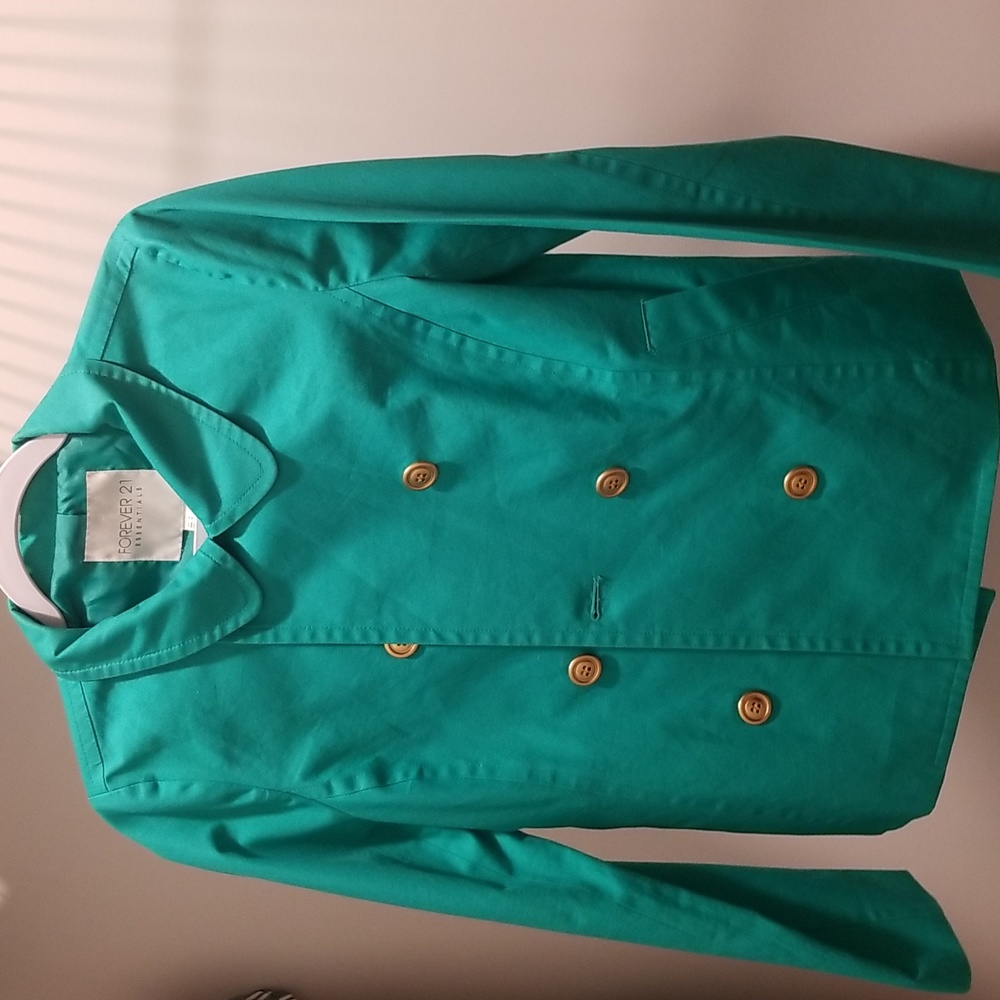 Forever 21 Teal Peacoat Size Small